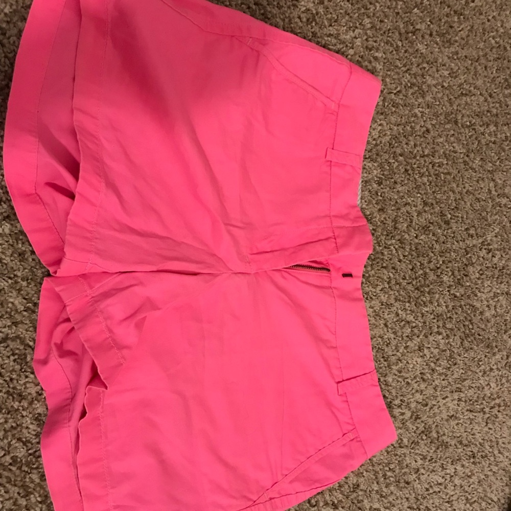 Hot pink JCrew chino shorts